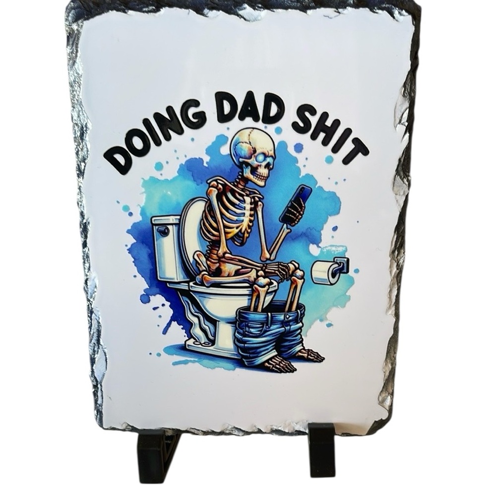 Humorous Skeleton Plaque